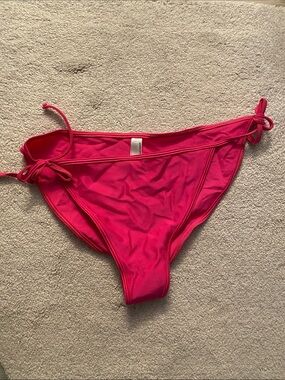 American Apparel Tie-Side Bikini Bottom - Bright Pink
